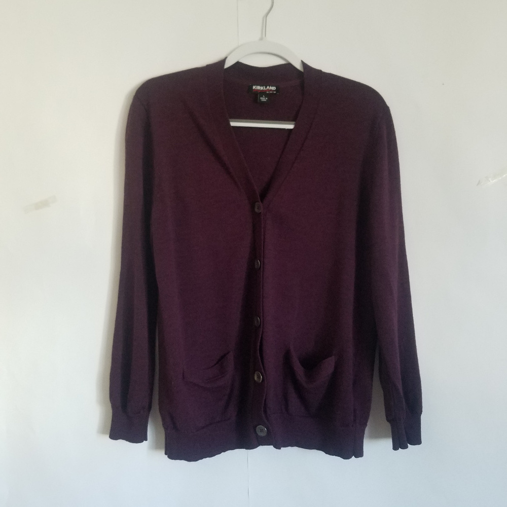 Large purple Cardigan -Kirkland Signature
